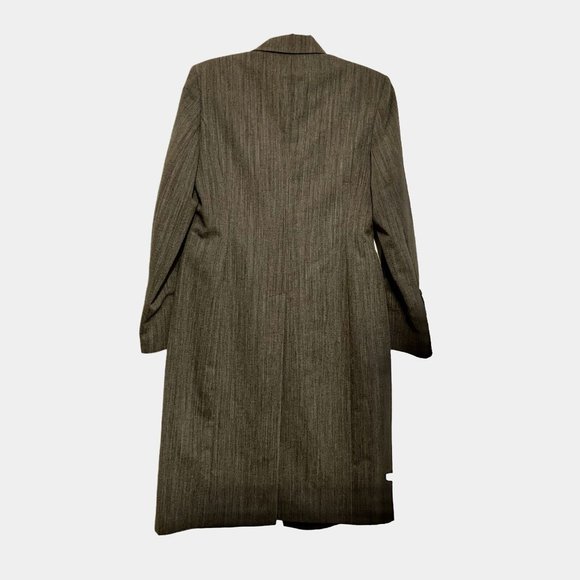 J Peterman Coat Vintage Womens Size 10 Wool Below Knee Button Up Notch Collar - Picture 3 of 11